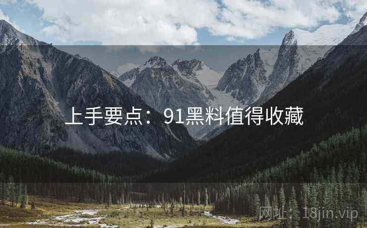 上手要点：91黑料值得收藏