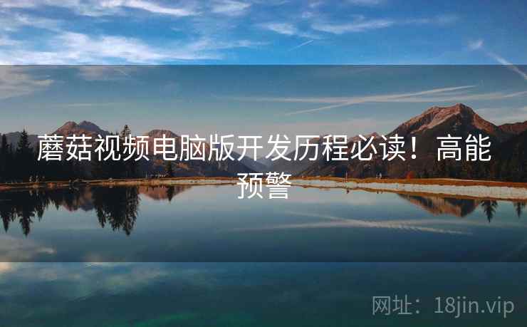 蘑菇视频电脑版开发历程必读！高能预警